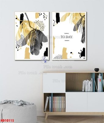 File gốc in ấn File tranh bộ hiện đại HD10115 chất lượng vượt trội