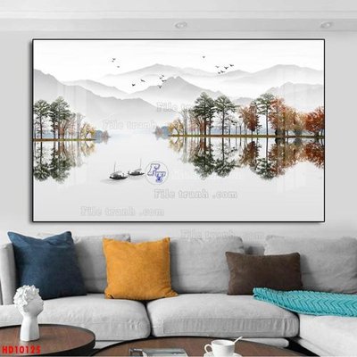 File tranh File tranh bộ hiện đại HD10125 (gốc) in backlit film