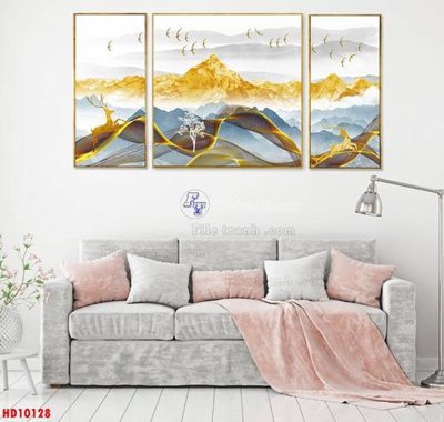 File ảnh File tranh bộ hiện đại HD10128 (gốc) dùng in Pano