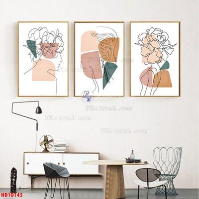 File PSD File tranh bộ hiện đại HD10145 (gốc) nhiều lớp (multi-layer)