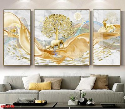 File tranh File tranh bộ hiện đại HD10190 (ảnh gốc) in trần 3D