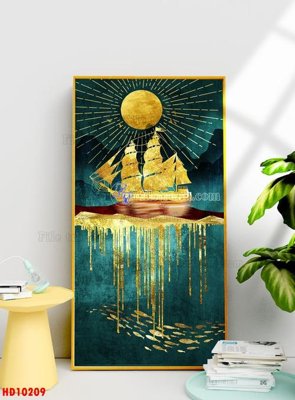 Hình ảnh file gốc in lụa File tranh bộ hiện đại HD10209