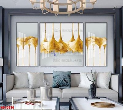 File tranh File tranh bộ hiện đại HD10220 (bản gốc) in lụa 3D
