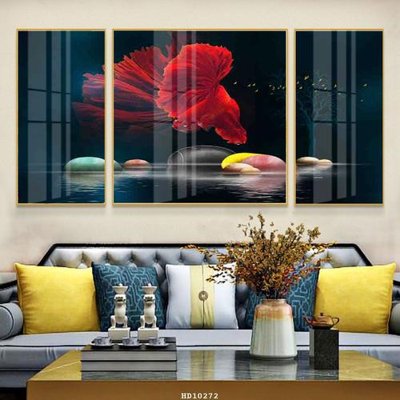 File gốc File tranh hiện đại pha lê gương HD10272 (in tráng gương) sang trọng