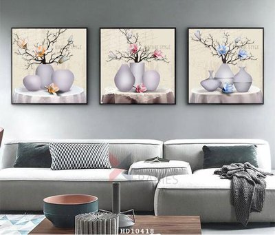 File in trần File tranh hiện đại pha lê gương HD10418 (bản gốc) đại dương