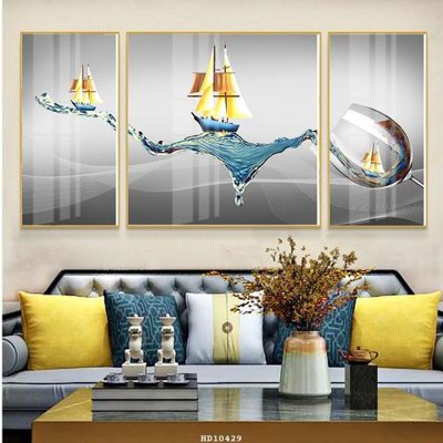 File tranh File tranh hiện đại pha lê gương HD10429 (gốc) chủ đề thành phố