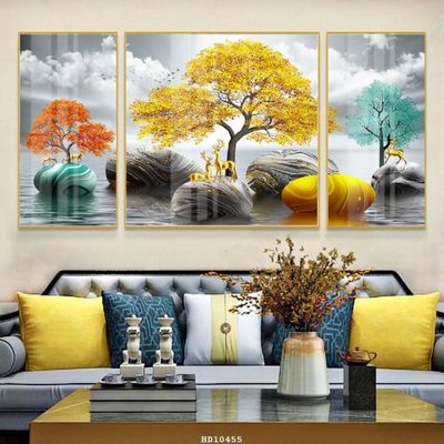 File PSD File tranh hiện đại pha lê gương HD10455 (gốc) nhiều lớp (multi-layer)