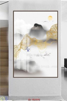 File tranh File tranh hiện đại HD1046 (ảnh gốc) in trần 3D