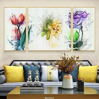 File in ấn File tranh hiện đại pha lê gương HD10501 (bản gốc) sắc nét