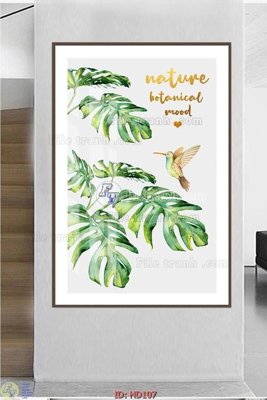 Tải file gốc in lụa File tranh hiện đại HD107 siêu nét