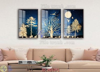 File ảnh File tranh hiện đại HD1071 (gốc) in standee