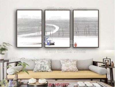 Tải file gốc in lụa File tranh hiện đại HD1077 siêu nét