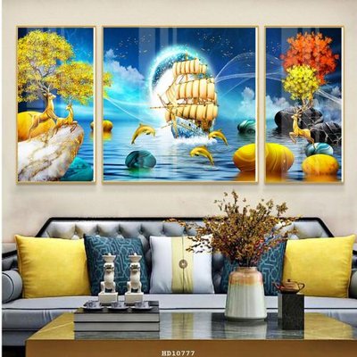 File tranh File tranh treo hiện đại HD10777 (gốc) in backlit film