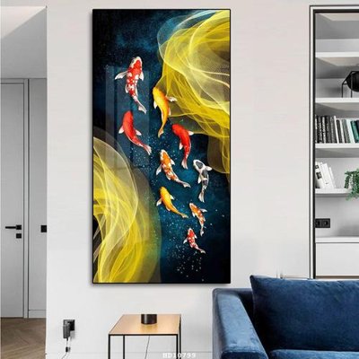 File tranh gốc in trần nhà File tranh treo hiện đại HD10799 3D