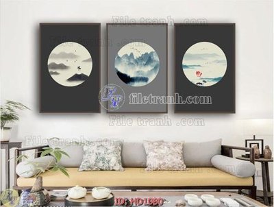 File gốc in mica File tranh hiện đại HD1080 chất lượng