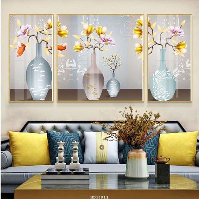 Ảnh gốc File tranh treo hiện đại HD10811 (nét căng) in mica