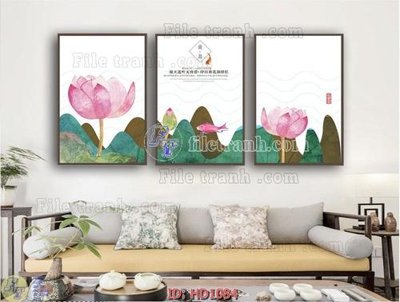 File gốc File tranh hiện đại HD1084 (in mica) trang trí