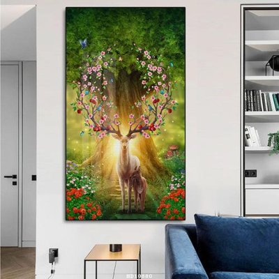 File tranh in trần 3D File tranh treo hiện đại HD10880 (ảnh gốc)