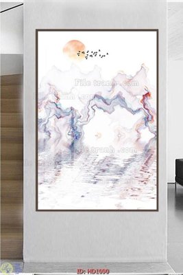 File PSD File tranh hiện đại HD1090 (gốc) nhiều lớp (multi-layer)