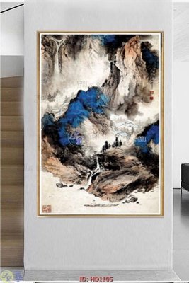 File in lụa File tranh hiện đại HD1105 (phong cảnh) File tranh hiện đại HD1105