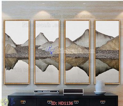 File gốc File tranh hiện đại HD1136 (in 3D) nghệ thuật