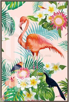 File gốc File tranh hiện đại HD1181 (in lụa) hoa văn cổ điển