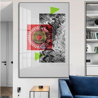 File gốc in mica File tranh hiện đại pha lê gương HD12029 chất lượng