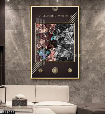 File gốc File tranh hiện đại pha lê gương HD12038 (trang trí) cho phòng khách