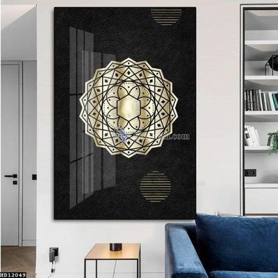 File in trần File tranh hiện đại pha lê gương HD12049 (bản gốc) trời sao