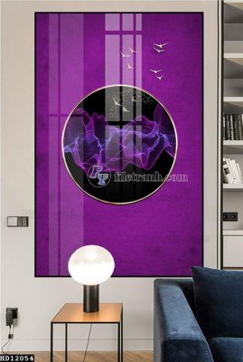 File in trần File tranh hiện đại pha lê gương HD12054 (file gốc) phong thủy