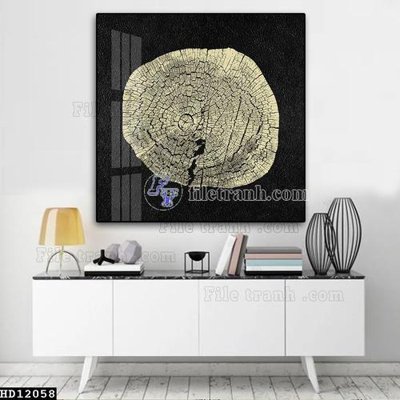 Ảnh gốc file in lụa File tranh hiện đại pha lê gương HD12058 chi tiết