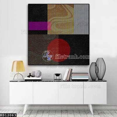 File tranh File tranh hiện đại pha lê gương HD12063 (bản gốc) treo phòng ăn