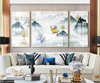 File gốc File tranh hiện đại pha lê gương HD12068 (cho in ấn) từ kho Filetranh