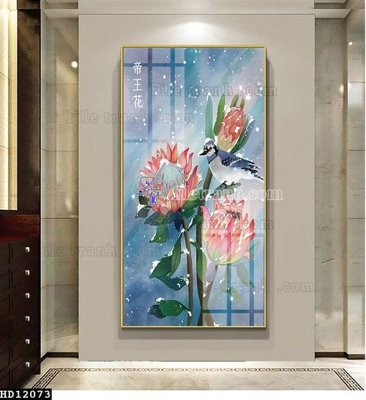 File gốc File tranh hiện đại pha lê gương HD12073 (phong cách) cổ điển