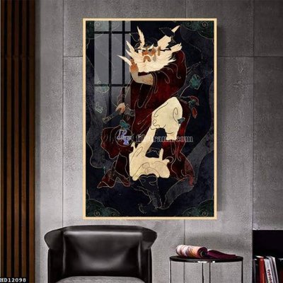 Tải file gốc File tranh hiện đại pha lê gương HD12098 (bản PSD) còn layer