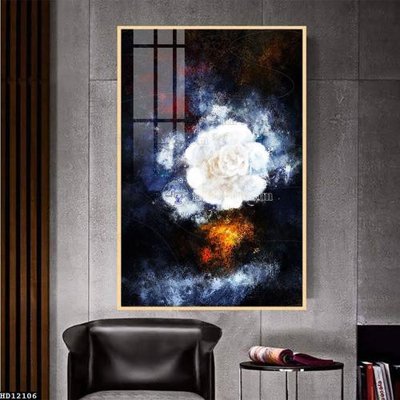 File gốc File tranh hiện đại pha lê gương HD12106 (in lụa) trang trí tường