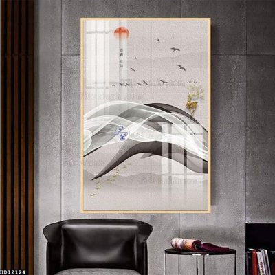 File gốc in ấn File tranh hiện đại pha lê gương HD12124 độ phân giải cao