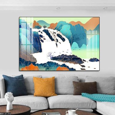 File ảnh File tranh hiện đại pha lê gương HD12134 (gốc) dùng in Pano