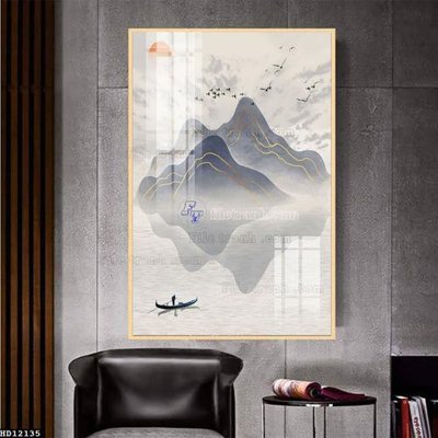 File tranh File tranh hiện đại pha lê gương HD12135 (gốc) phong cách tối giản