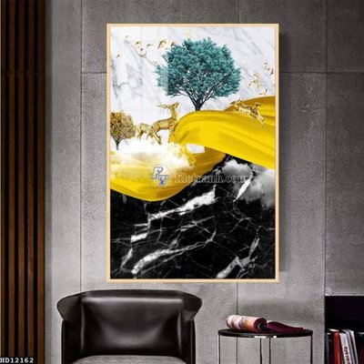 File gốc File tranh hiện đại pha lê gương HD12162 (AI/EPS) cho in ấn