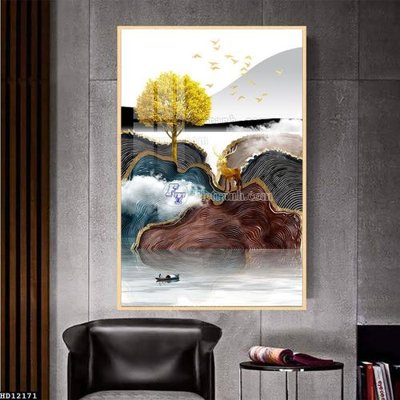 File in ấn File tranh hiện đại pha lê gương HD12171 (bản gốc) từ file gốc