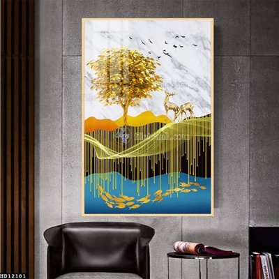 Download file gốc File tranh hiện đại pha lê gương HD12181 (in mica) trang trí