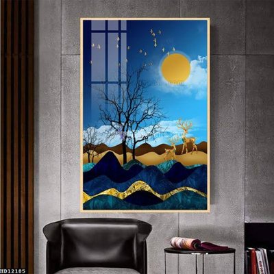 File gốc File tranh hiện đại pha lê gương HD12185 (cho in 3D) độc đáo