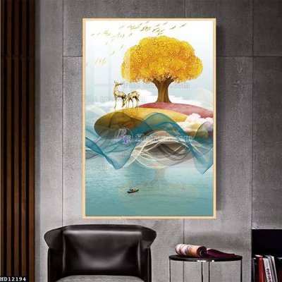 File PSD File tranh hiện đại pha lê gương HD12194 (bản gốc) độ phân giải cao