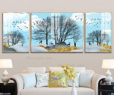 Download file ảnh gốc File tranh hiện đại pha lê gương HD12209 để in ấn