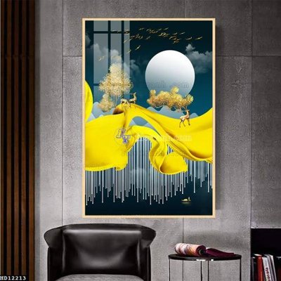 File gốc File tranh hiện đại pha lê gương HD12213 (cho in 3D) độc đáo