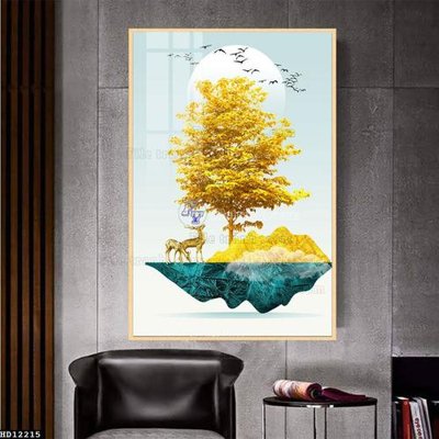 File gốc File tranh hiện đại pha lê gương HD12215 (in 3D) nghệ thuật