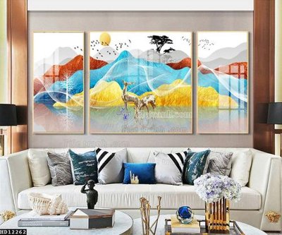 Ảnh mô tả file gốc in mica File tranh hiện đại pha lê gương HD12262