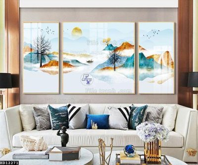 File gốc File tranh hiện đại pha lê gương HD12271 (bản quyền) cho in ấn