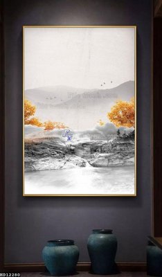 Ảnh gốc File tranh hiện đại pha lê gương HD12280 (độ nét cao) in tráng gương